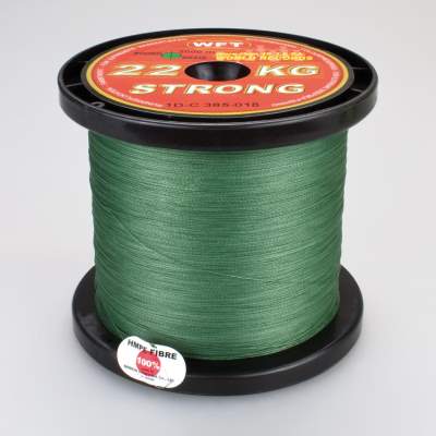 WFT 32KG Strong Schnur Grün 0,22mm 50m von der Großspule, Grün - TK32kg - 0,22mm