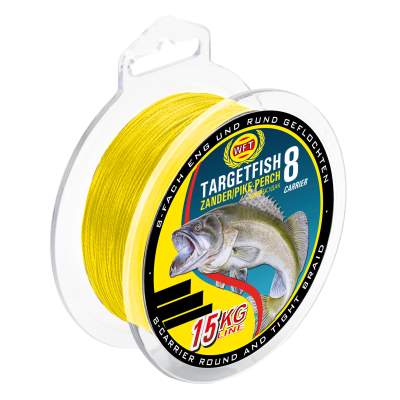 WFT TF8 Zander yellow 2000m 10Kg 0,15mm, yellow - TK10kg - 0,15mm - 2000m