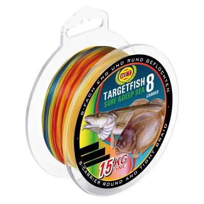 WFT TF8 Surf Deep Sea MC 2000m 24Kg 0,25mm, multicolor - TK24kg - 0,25mm - 2000m