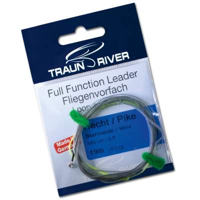 Traun River Products Fliegenvorfach Hecht /Spitze Stahl, - 180cm - 1Stück