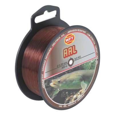 WFT Zielfisch Aal 400m 0,30 mm dark brown - TK8kg - 0,3mm - 400m