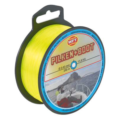 WFT Zielfisch Pilken u Boot 250m 0,40 mm, gelb - TK11,8kg - 0,4mm - 250m