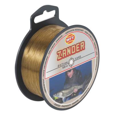 WFT Zielfisch Zander 500m 0,25 mm light brow - TK5,8kg - 0,25mm - 500m