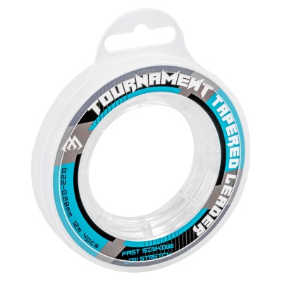 Mikado Tournament Tapered Leader - Schlagschnur Transparent - 0.22-0.28mm/12m - 4 Stück.