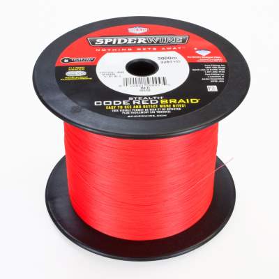 Spiderwire Stealth Code Red 3000m 0,10mm, rot - TK6,2kg - 0,1mm - 3000m