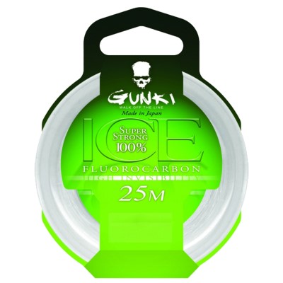 Gunki Fluorocarbon ICE Vorfachschnur 25m - 0,34mm - 8,11kg