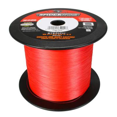 Spiderwire Stealth Smooth 8 Red 1800m, TK49,2kg - 0,40mm