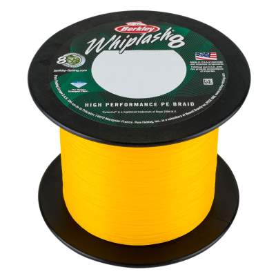 Berkley Whiplash 8 yellow 0.25mm 1m von der Großspule, TK39,7kg - 0,25mm - 1m von der Großspule