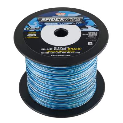 Spiderwire Stealth Smooth 8 Blue Camo 1800m, TK40,8kg - 0,35mm