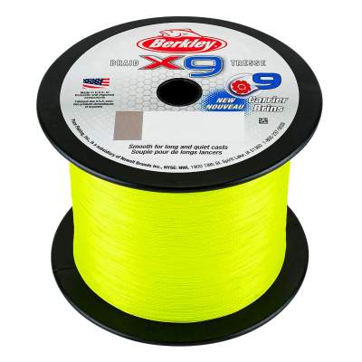 Berkley X9 Braid Flame Green 2000m TK12,1kg - 0,12mm