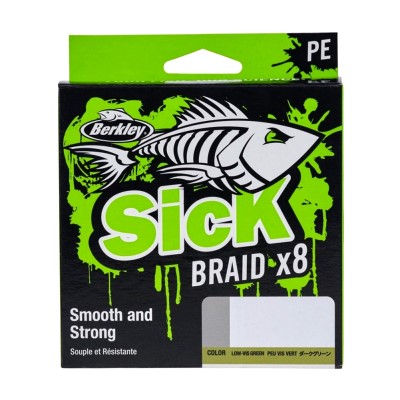 Berkley Sick Braid, 0,14mm - Moss Green - 150m