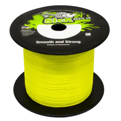 Berkley Sick Braid Geflochtene Schnur 0,12mm - HV Yellow - 1m von der Großspule