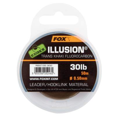 Fox Edges Illusion Leader 0,50mm Trans Khaki,