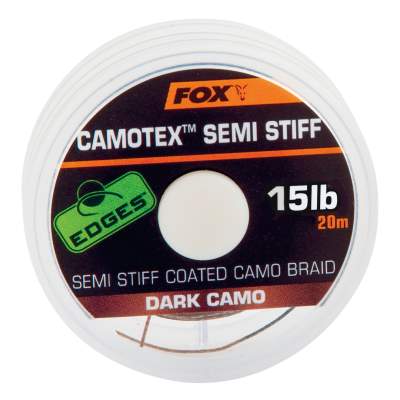 Fox Camotex Dark Semi Stiff 15lb 20m, TK15lb - 20m