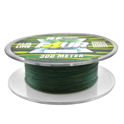 Roy Fishers X4 Braid geflochtene Schnur - Angelschnur 300m - 0,40mm - grün - 26,85kg