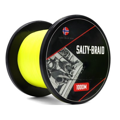 Team Deep Sea Salty Braid - geflochtene Schnur 1000m - 0,20mm - gelb - 12,4kg