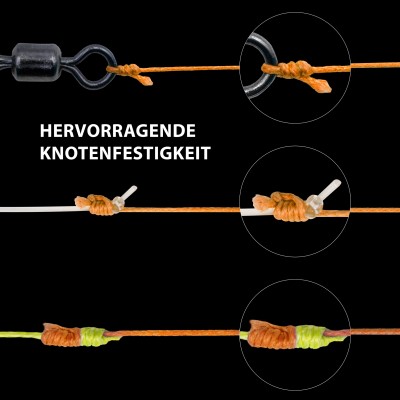 Senshu Q-Line Geflochtene Schnur 0,14mm - orange - 300m