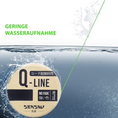 Senshu Q-Line Geflochtene Schnur 0,14mm - lime green - 1000m