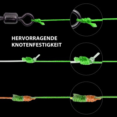 Senshu Q-Line Geflochtene Schnur 0,14mm - lime green - 300m