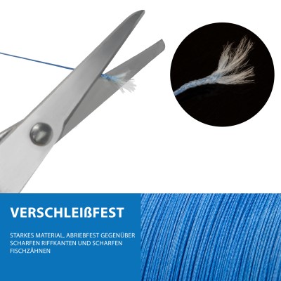 Team Deep Sea Salty-Braid Geflochtene Schnur 0,35mm - blue - 1m von der Großspule