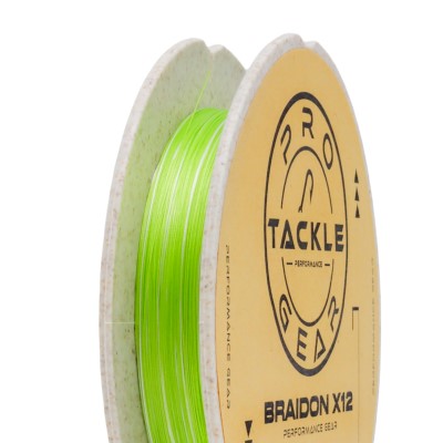 Pro Tackle BraidOn X12 - geflochtene Schnur Camo Fluo Green - 0.10mm - 6.5Kg - 135m