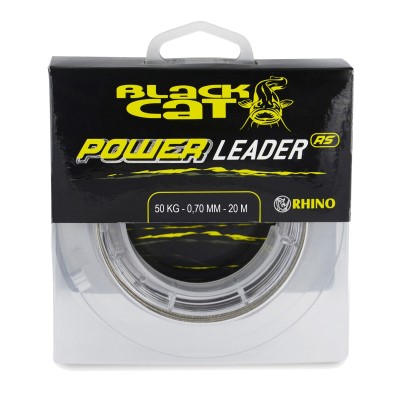 Black Cat Power Leader Welsvorfach 20m - 0,7mm - 50kg