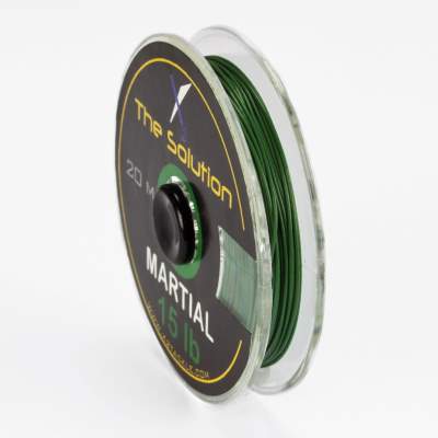 The Solution Vorfachschnur Martial Skin Leader Weedy Green 15lb 20m, - 15lb - 20m