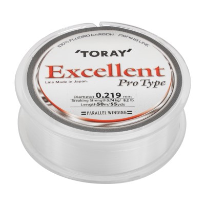 Toray Excellent Pro Type Fluorocarbon 0,219mm - transparent