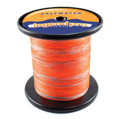 Team Deep Sea Saltwater Legend Pro, 8 PE Braid 1000 034 1000m - 0,34mm - orange/darkblue - 33,45kg