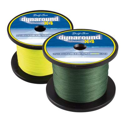 Team Deep Sea Dynaround Strong 4 PE Braid, SG 1000 016 1000m - 0,16mm - signalgelb - 13,25kg