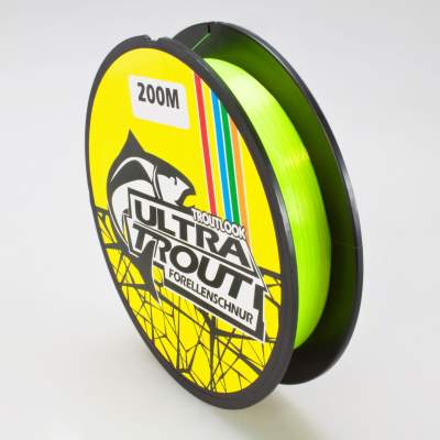 Troutlook Ultratrout Forellen Schnur Angelschnur 200m - 0,20mm - 4,70 kg - fluogelb