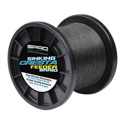 SPRO Cresta Team Feeder Sinking Braid Feederschnur 150m 0,13 schwarz - TK9,2kg - 0,13mm - 150m