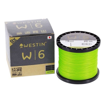 Westin W6 8 Braid Lime Punch Geflochtene Schnur 1500m - TK17,2Kg - 0,26mm