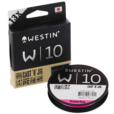 Westin W10 13 Braid Cast'n'Jig Pickled Pink, pink - TK6,1kg - 0,1mm - 110m