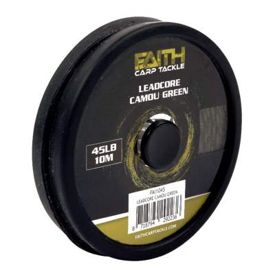 Faith Leadcore Camou Green, 45lb -10m - Karpfenvorfach Schlagschnur Sinkend