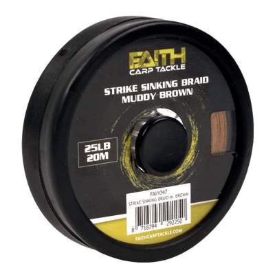 Faith Strike Sinking Braid Muddy Brown 25lb 20m,