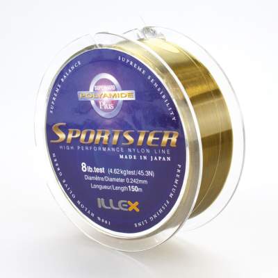 Illex Sportster Nylon Line 150m 0316, Sportster Nylon Line 150m - 0,316mm - olivgrün - 7,68 kg