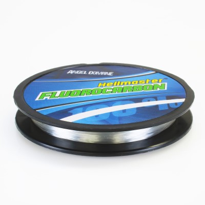 Angel Domäne Hellmaster® 100% Fluorocarbon Vorfachschnur 50m - 0,14mm - 1,95kg - transparent