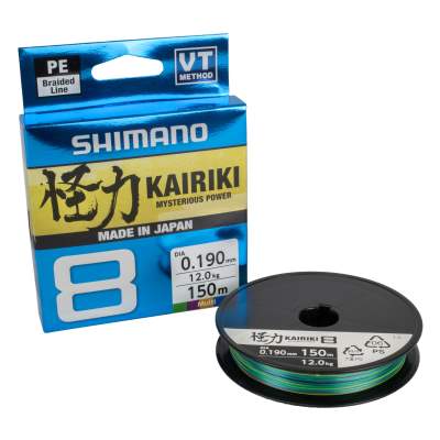 Shimano Kairiki 8, 150m - multicolor - 0,19mm - TK 12,0kg