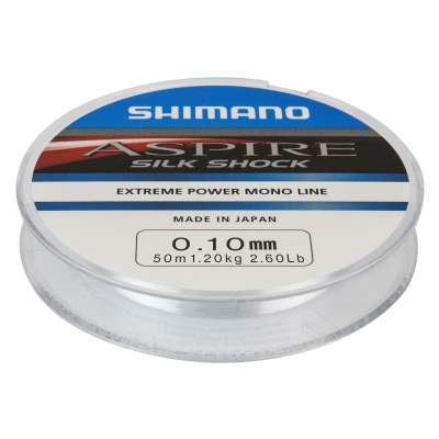 Shimano Aspire Silk Shock Monofilschnur 50m - transparent - 0,10mm