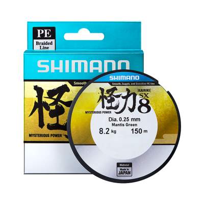 Shimano Kairiki 8, 150m - Mantis Green - 0,13mm - TK 8,2kg