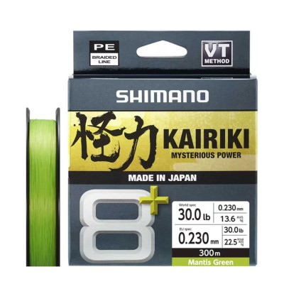 Shimano Line Kairiki 8+ 300m - green - 0,315mm - TK 33,5kg