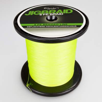 Roy Fishers 8 PE JigBraid signalgelb 0,24mm 1m von der Großspule 1m von der Großspule - 0,24mm - signalgelb - 23,45kg