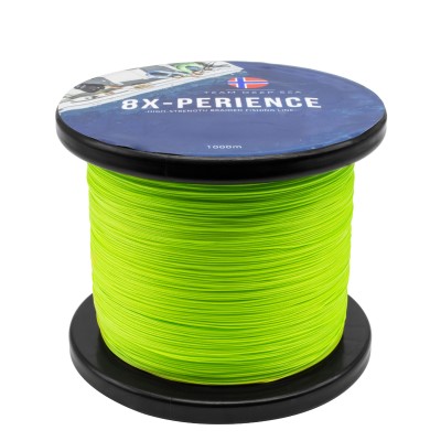 Team Deep Sea 8X-Perience - geflochtene Angelschnur Fluo Green - 0,30mm - 0,28mm - 1m von der Großspule