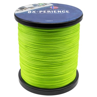 Team Deep Sea 8X-Perience - Angelschnur Fluo Green - 0,50mm - 49,00kg - 1000m