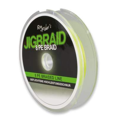 Roy Fishers 8 PE JigBraid signalgelb 300m 0,24mm, 300m - 0,24mm - signalgelb - 23,45kg