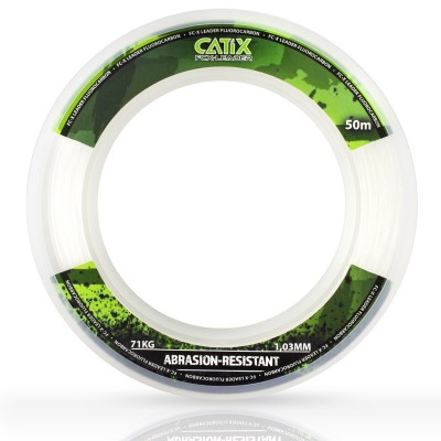 Catix FC-X Leader Fluorocarbon Coated Leader 50m - 1,03mm - 71kg - kristallklar