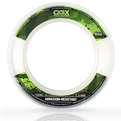 Catix FC-X Leader Fluorocarbon Coated Leader 40m - 1,31mm - 110kg - kristallklar