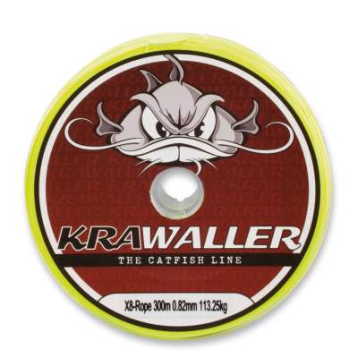 Krawaller X8-Rope, 8PE Braid 300m - 0,82mm - signalgelb - 113,25kg