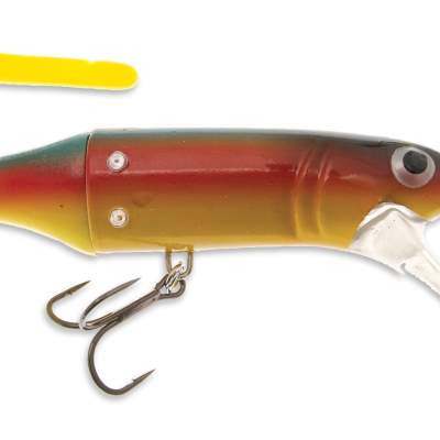 Westin Jätte TeezTail Wobbler mit Gummischwanz Parrot Special, 14cm - Parrot Special - 29g - 1+4Stück